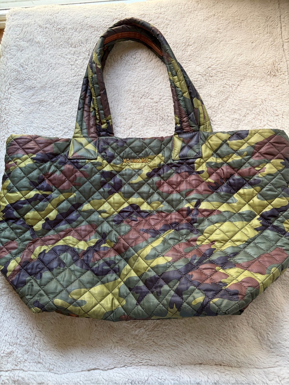 MZ Wallace camo print medium size tote
